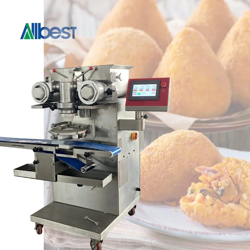 Full Automatic Falafel Kofta Croquette Maker Mochi Kibbeh Kubba Encrusting Machine