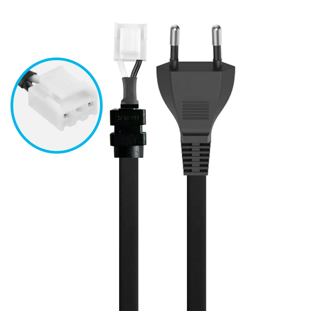 EU-Stromkabel Internes Europäisches AC-Netzkabel mit Anschlussklemme für TV HDTV DIY Stromkabel-Ersatz 1,5M