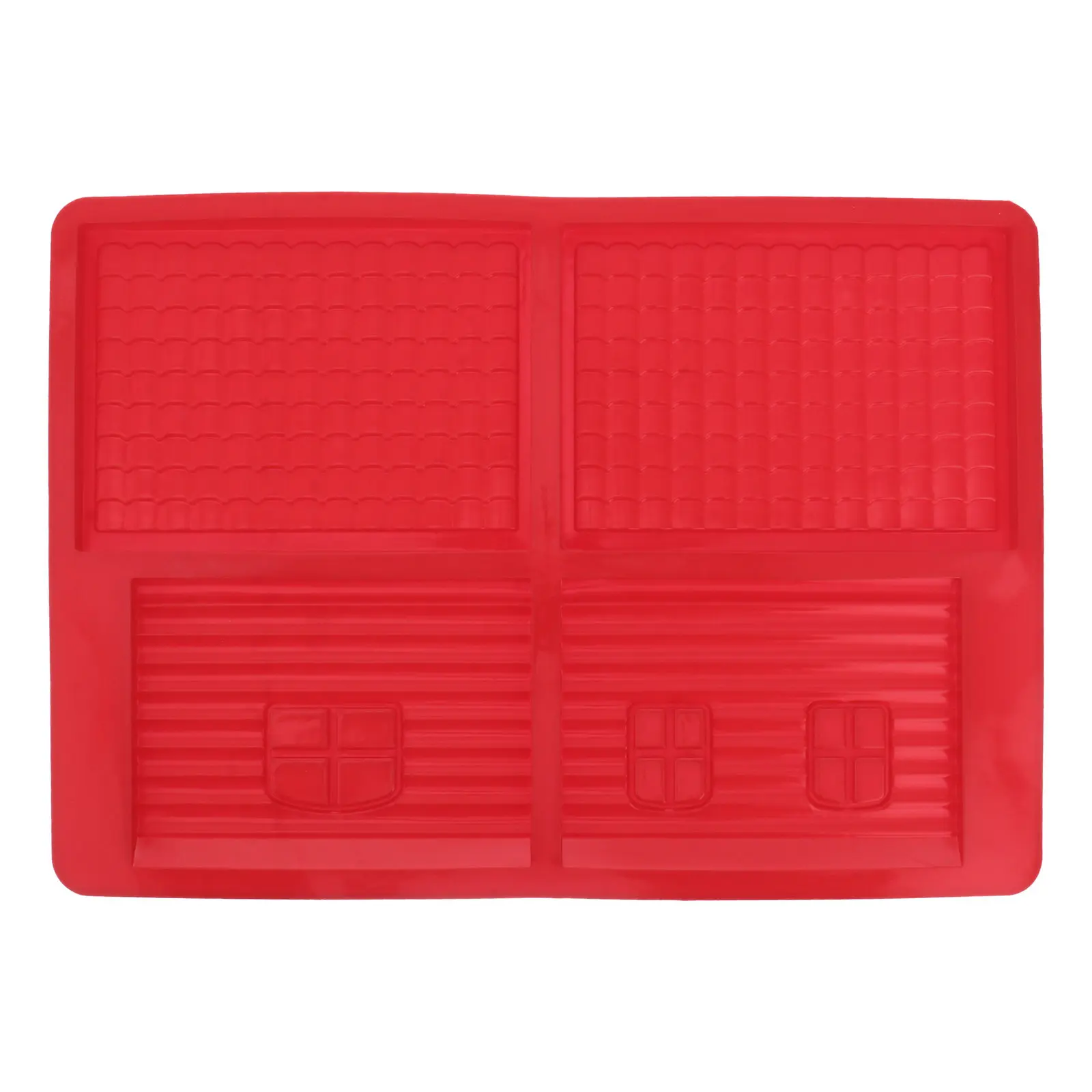 Christmas House Silicone Mold for Chocolate Fondant Cake Toppers Sugarcraft Soap DIY Baking Tool Microwave Dishwasher Safe