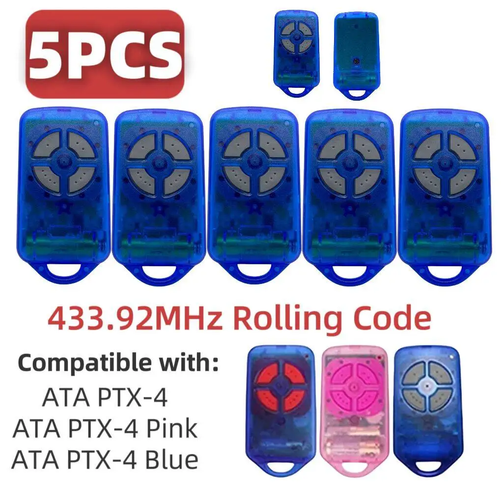 Сменный пульт дистанционного управления ATA PTX4 для ATA PTX4 PTX-4 Securacode, устройство открывания ворот/гаражных ворот, 433,92 МГц, подвижный код