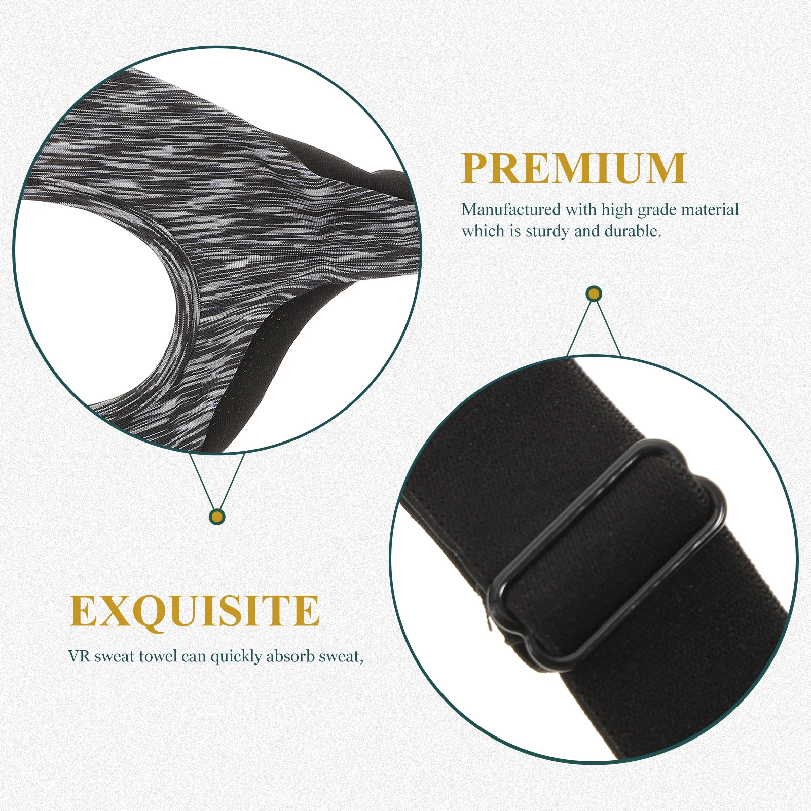 

Vr Head Cover Elastic Sweatproof Fit Most Headsets Lightweight Easy Clean Replaceable Vr Accessories For Gaming Workout