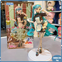 Original SEGA Luminasta Vocaloid Hatsune Miku Dark Chocolate Pastry Chef 21Cm Anime Figure Action Model Collectible Toys Gift