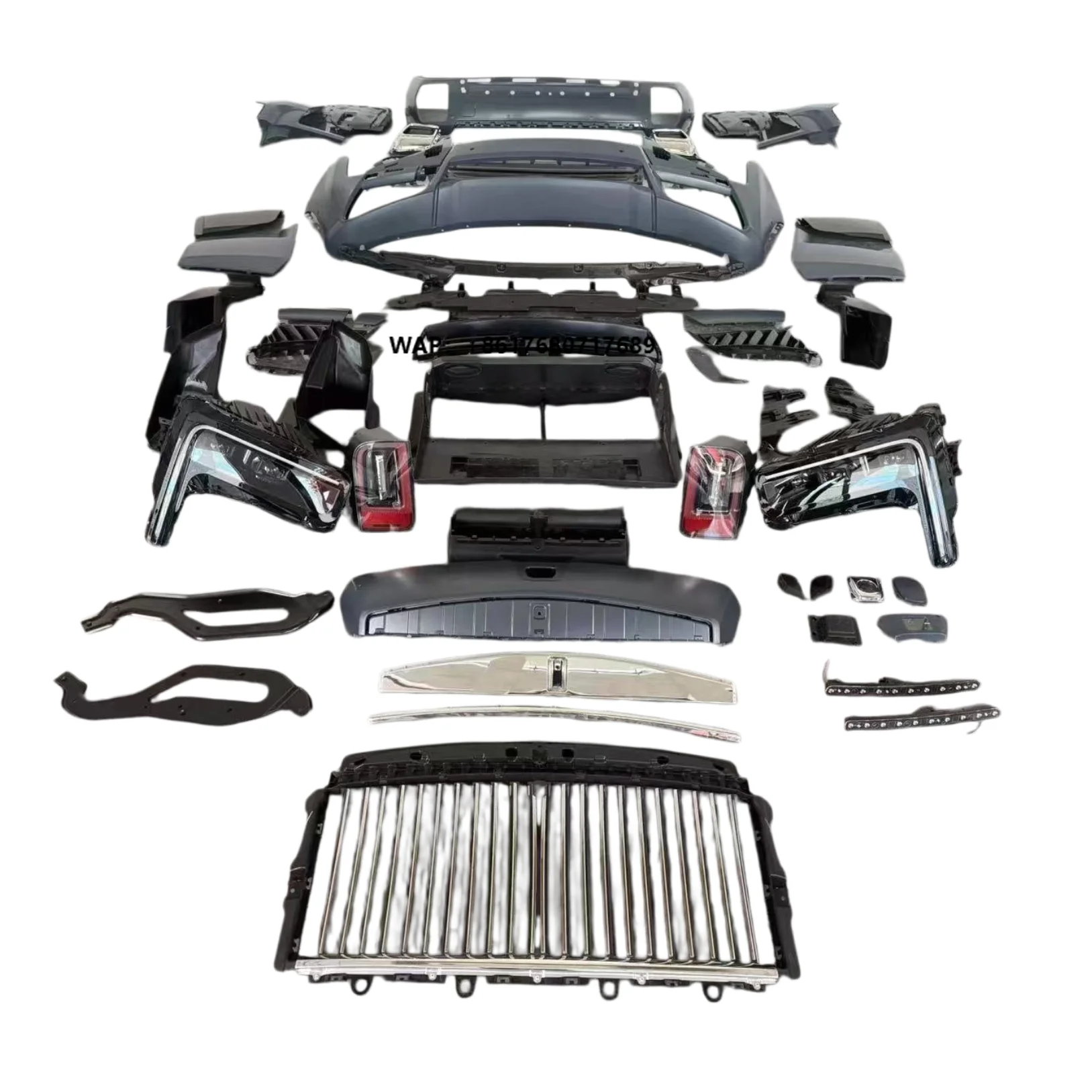New Polypropylene Car Body Kits for Rolls-Royce Cullinan 2018-2024 Upgrade 2025 Bumper Grille Headlights Taillights Fender 3M