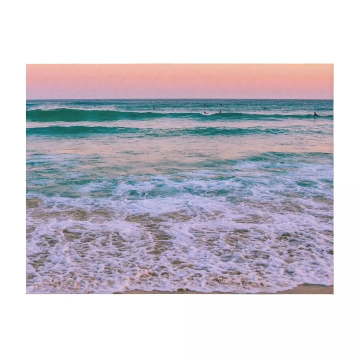 

Pink Ocean Sunsets Throw Blanket Flannel Fabric Luxury St Hairy Shaggy Blankets