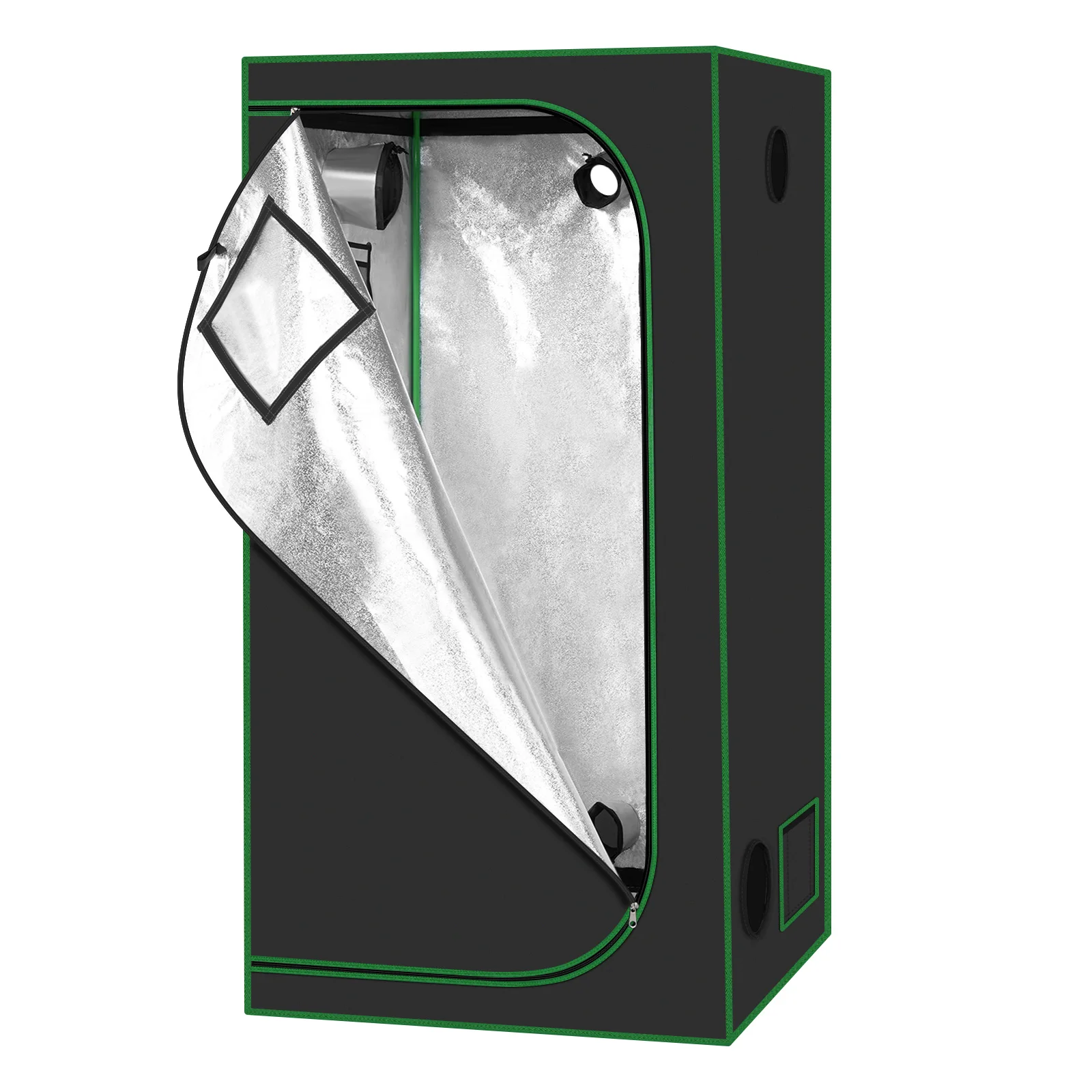 Cobertizo de jardín de invernadero de lámina WOLTU con ventanas de observación para cultivo de plantas de tomate, invernadero reflectante para balcón interior