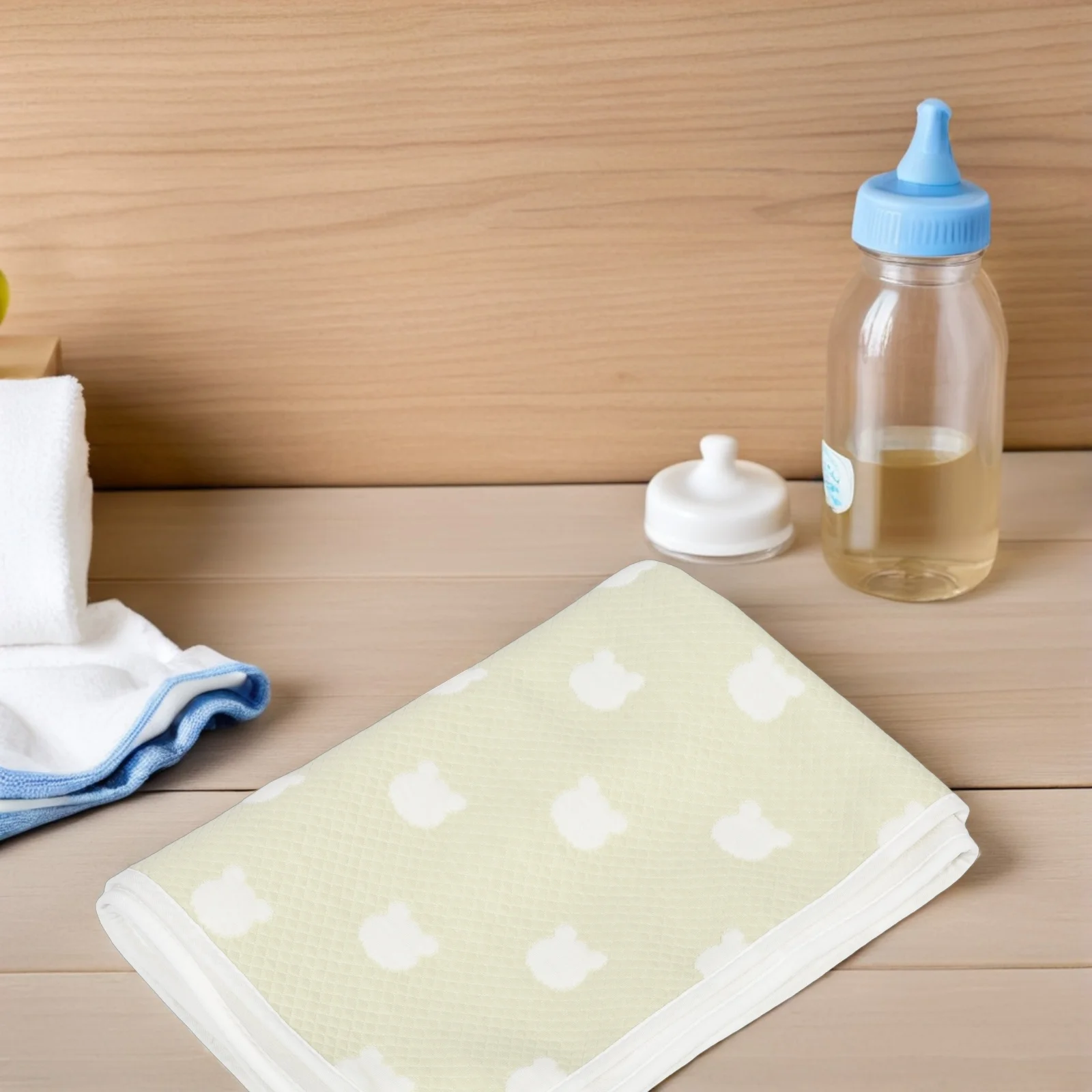 

Washable Baby Waterproof Bed Pad Reusable Changing Pad Soft Cotton Breathable Leak Proof for Crib Beds Changing Tables