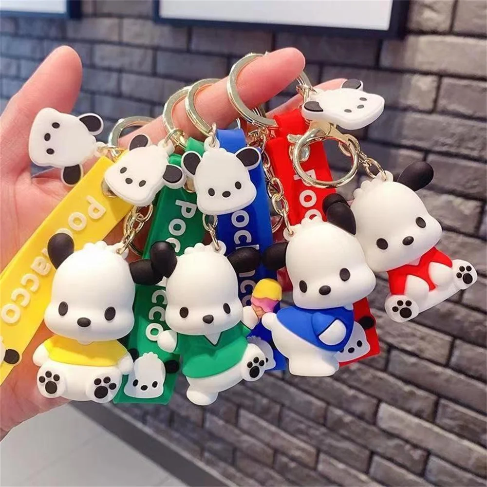 Cute Exquisite Cartoon Backpack Pacha Dog Cute Figure Key Ring Pendant Wholesale Creative Key Chain Small Gift Accessories