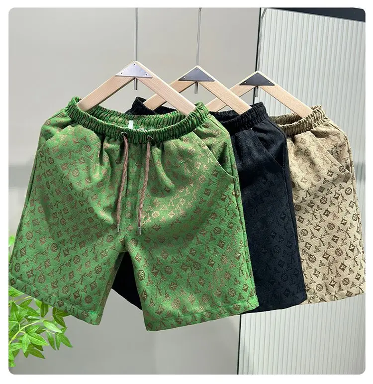 المحطة الأوروبية الرجال الصيف ضوء جديد فاخر خمس نقاط السراويل عارضة شورتات للبحر تنوعا رقيقة فضفاضة الاتجاه العلامة التجارية #5