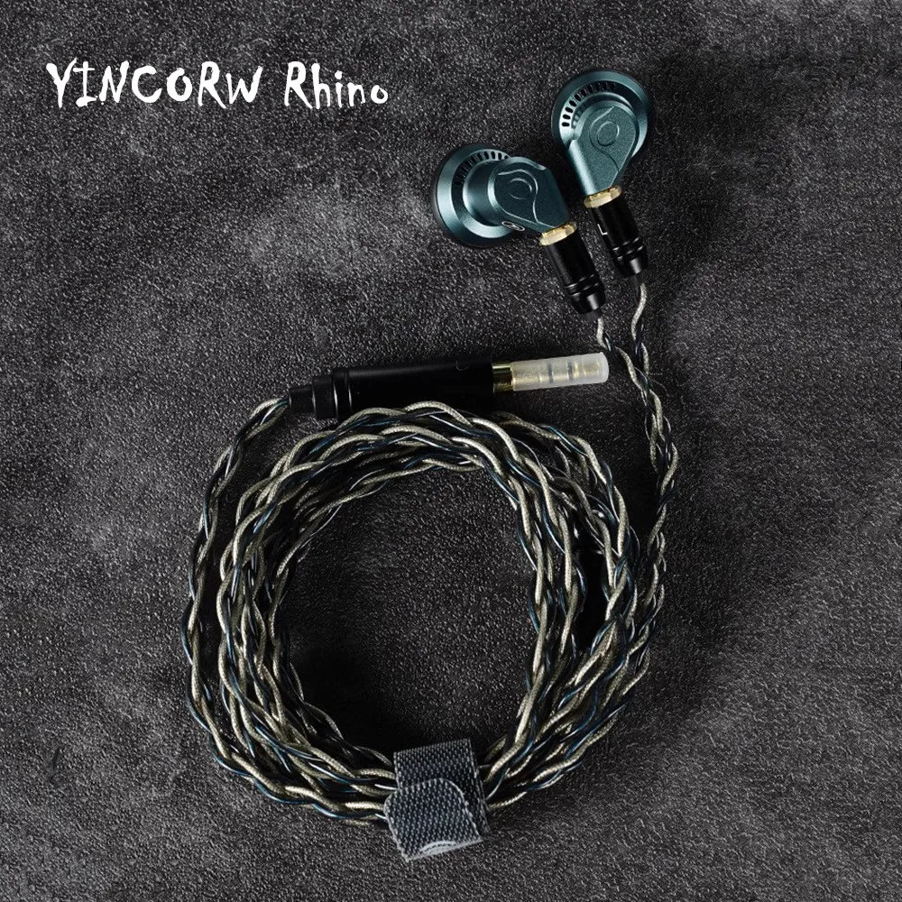 

Yincrow Rhino 3.5/4.4mm HIFI Audiophile Flat-Head Earbud 14.6mm Topclass Dynamic Driver Music Earphone Detachable MMCX Cable IEM