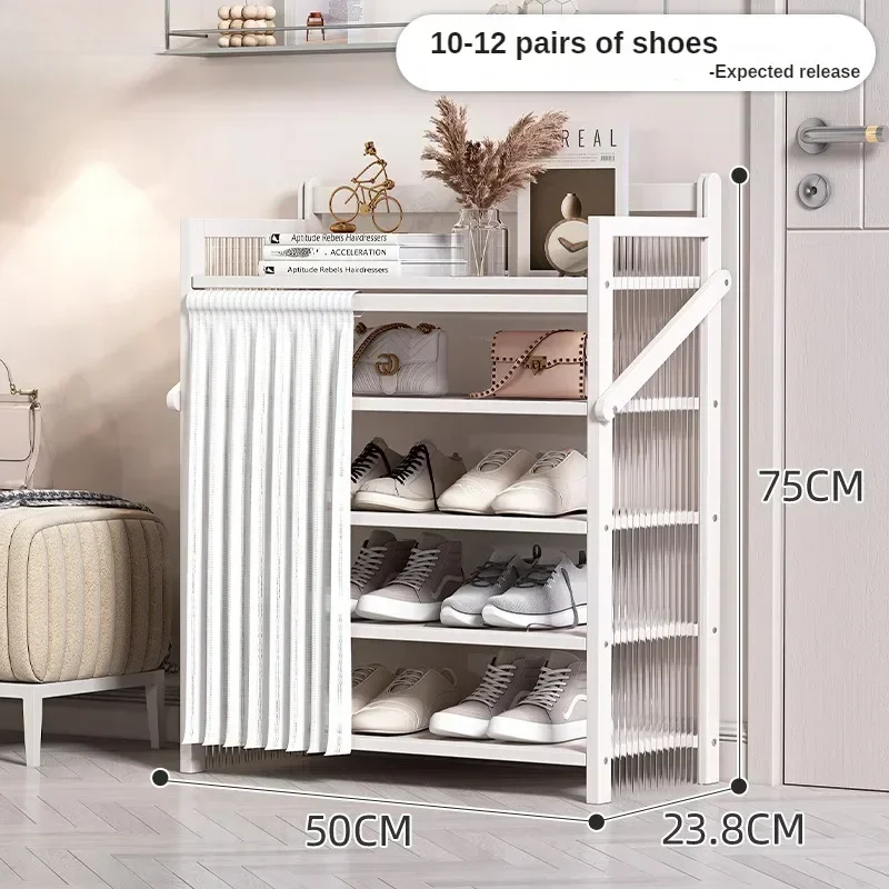 Folding Free Installation Shoe Rack Doorway Multi-layer Simple Foldable Acrylic Dustproof Storage Shoe Cabinet Storage Shelf