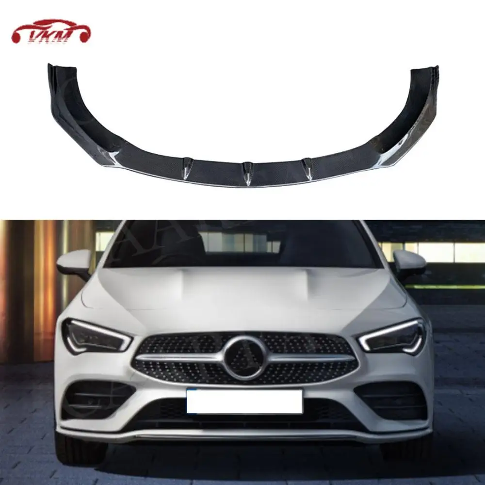 

Carbon Fiber Material Front Bumper Lip Chin Spoiler for Mercedes Benz CLA Class W118 CLA35 Sport CLA45 AMG 2020-2022