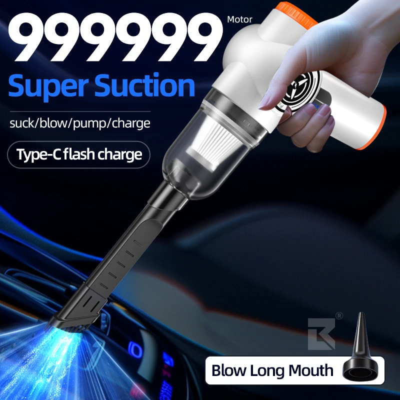 15000Pa Multipurpose Handheld Vacuum Cordless Car Vacuum Portable Rechargeable Detailing Duster Car Suction Vacuum For Home Cars view 6