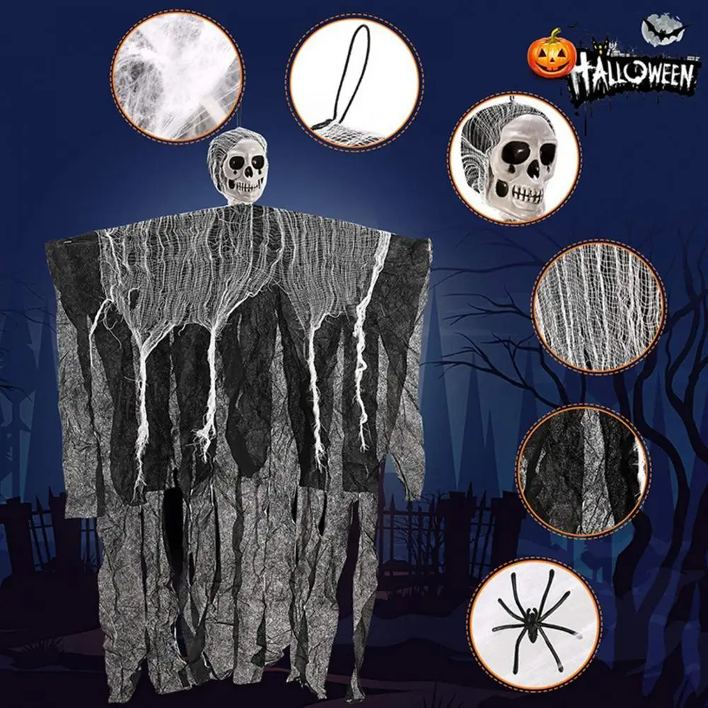 

Hanging Skeleton Halloween Grim Reaper Decoration Set Spooky Halloween Decorations Hanging Grim Reapers for Indoor/outdoor