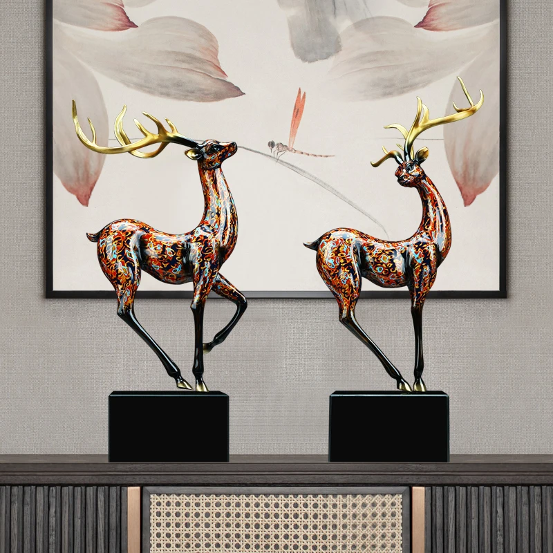 Ornamento de veado de cobre