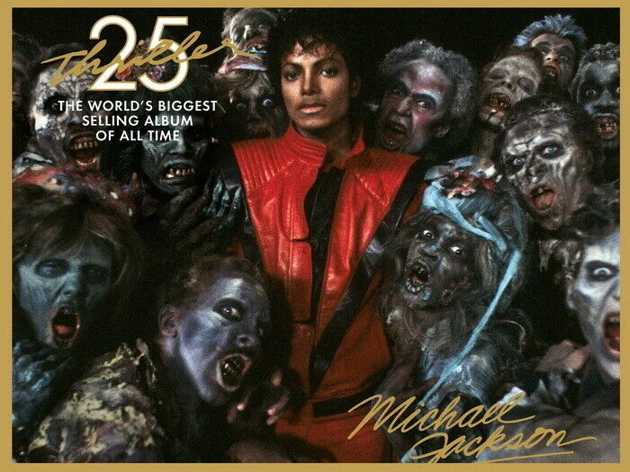 Michael Jackson Thriller Zombies Gigantic Art Film Print Silk Poster Home Wall Decor