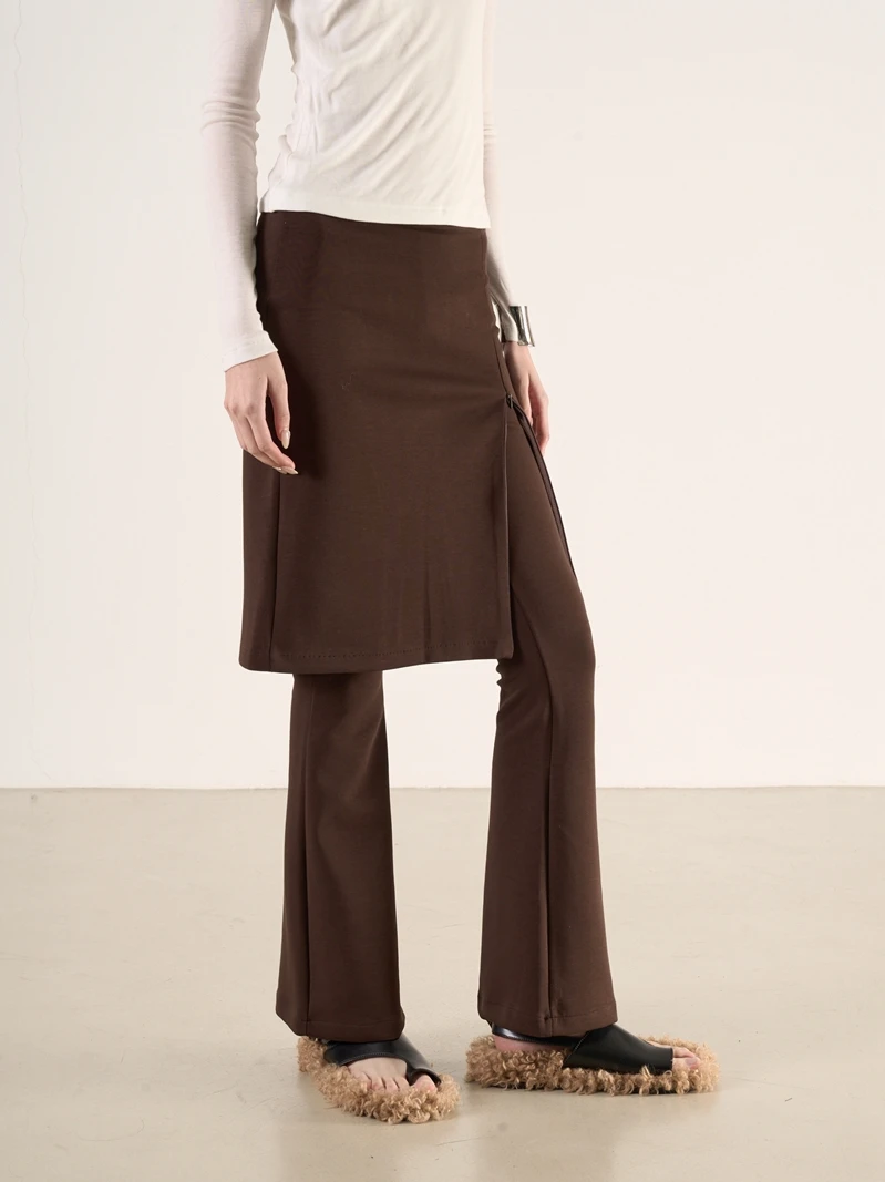 

Женские повседневные брюки-клеш LANVIVIER с эластичным поясом, молнией и вставками, предотвращающие морщины