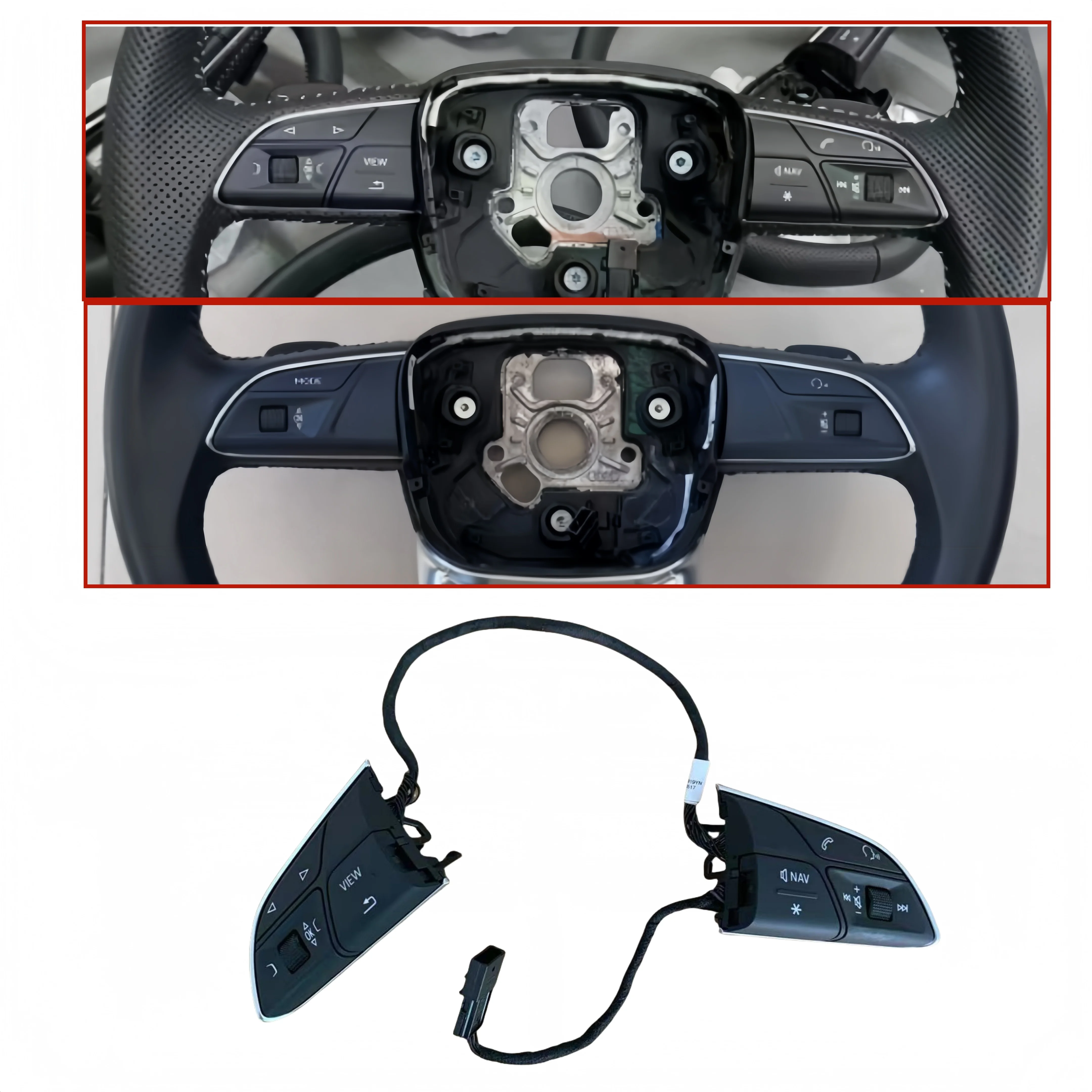 

OEM For Q5 FY Simplified button upgrade Multi functional Steering Wheel Button 80A951523D