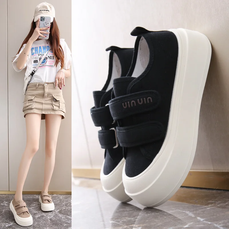 

Baotou Canvas Loafers, Slip-on Half Shoes, Velcro Versatile Lazy Shoes, LV22-5