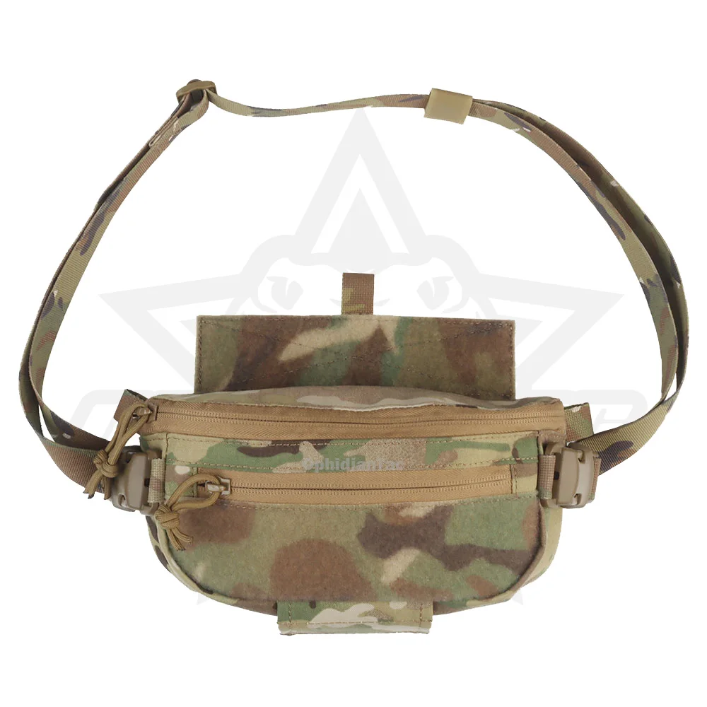 Multifunktionale Unterbauchtasche. Outdoor-Jagdweste, multifunktionale Erweiterungstasche mit Schnellverschluss. Hüfttasche mit einer Schulter