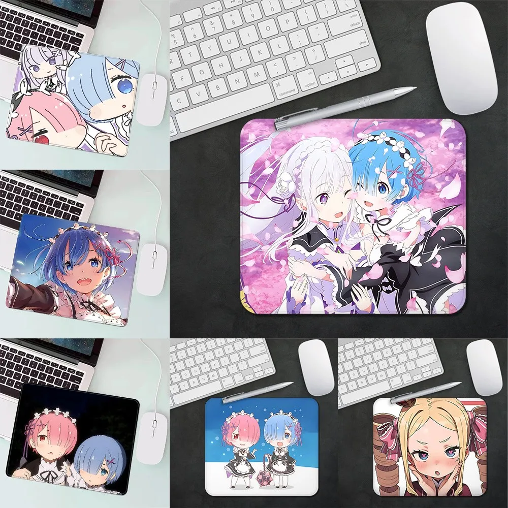 Anime RR-Re0 isekais HD Printing Computer Gamers Locking Edge Non-slip Mouse Pad 25x30CM