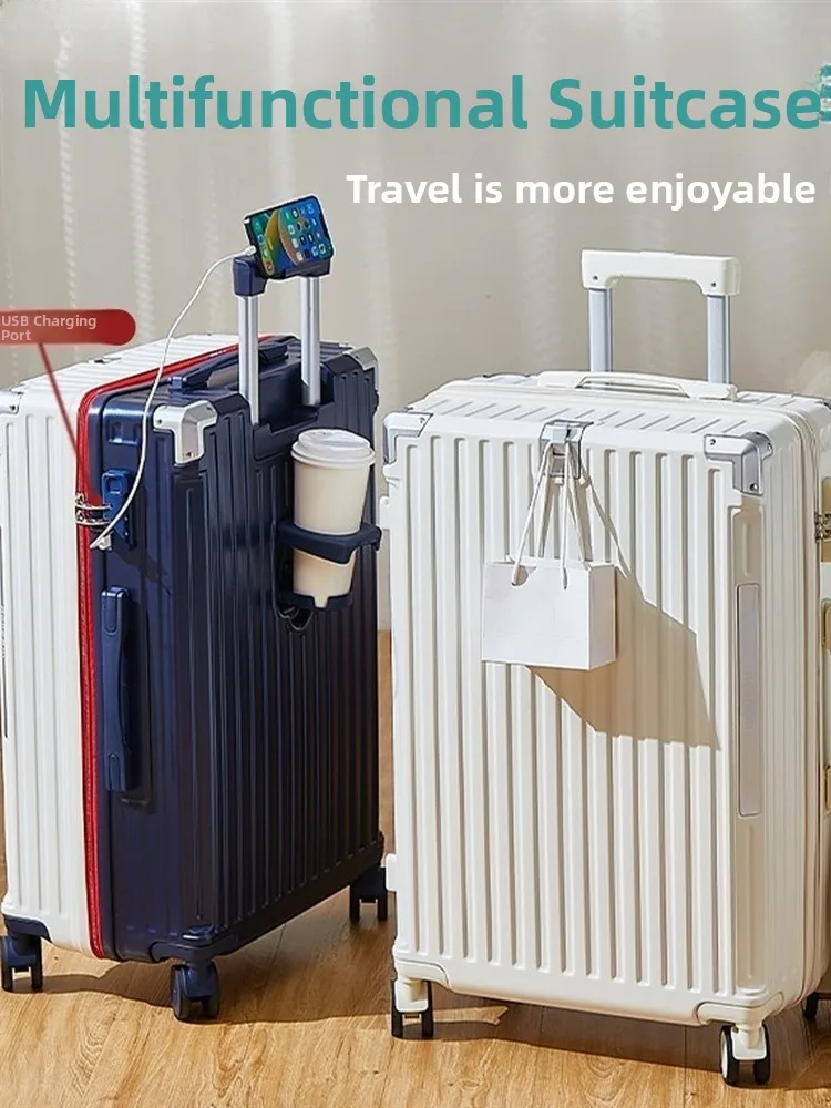 

Durable 2025 New Aluminum Frame Travel Suitcase for Men And Women with Password Lo And Pull Rod 20 Inches Brand Travel Bag