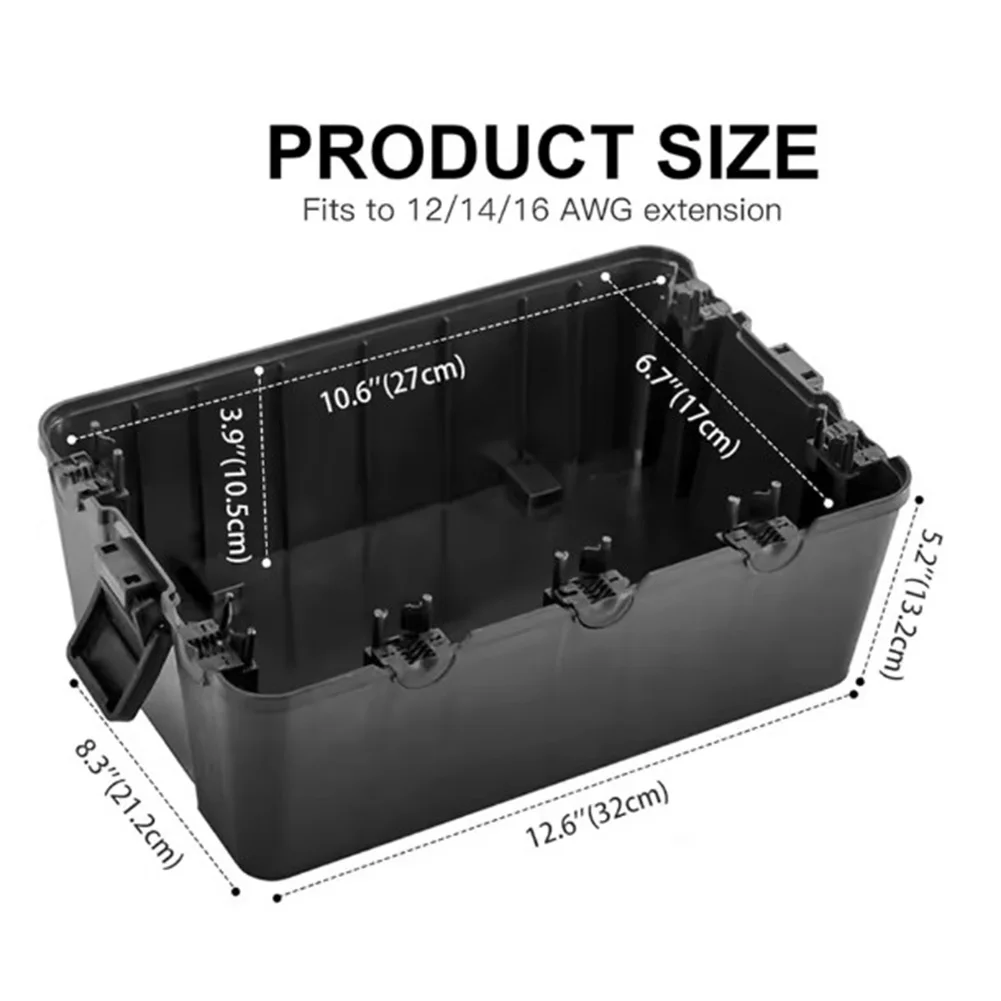 

IP54 Junction Box Outdoor Protection Box Dust And Waterproof Design Garden Tool Storage Mounting Holes Included
