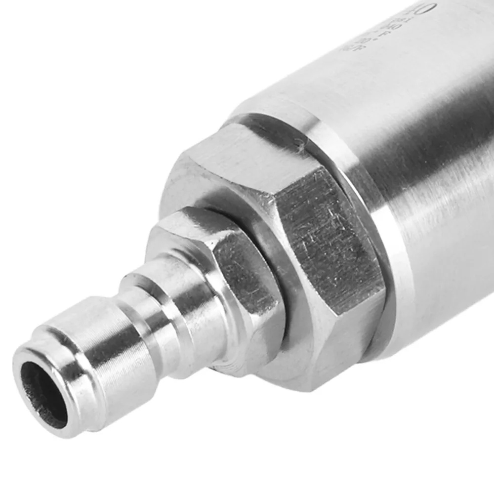 350bar High Pressure Rotary Nozzle Stainless Steel Silver Rotating Pressure Washer Tip 1/4inch Heavy Duty