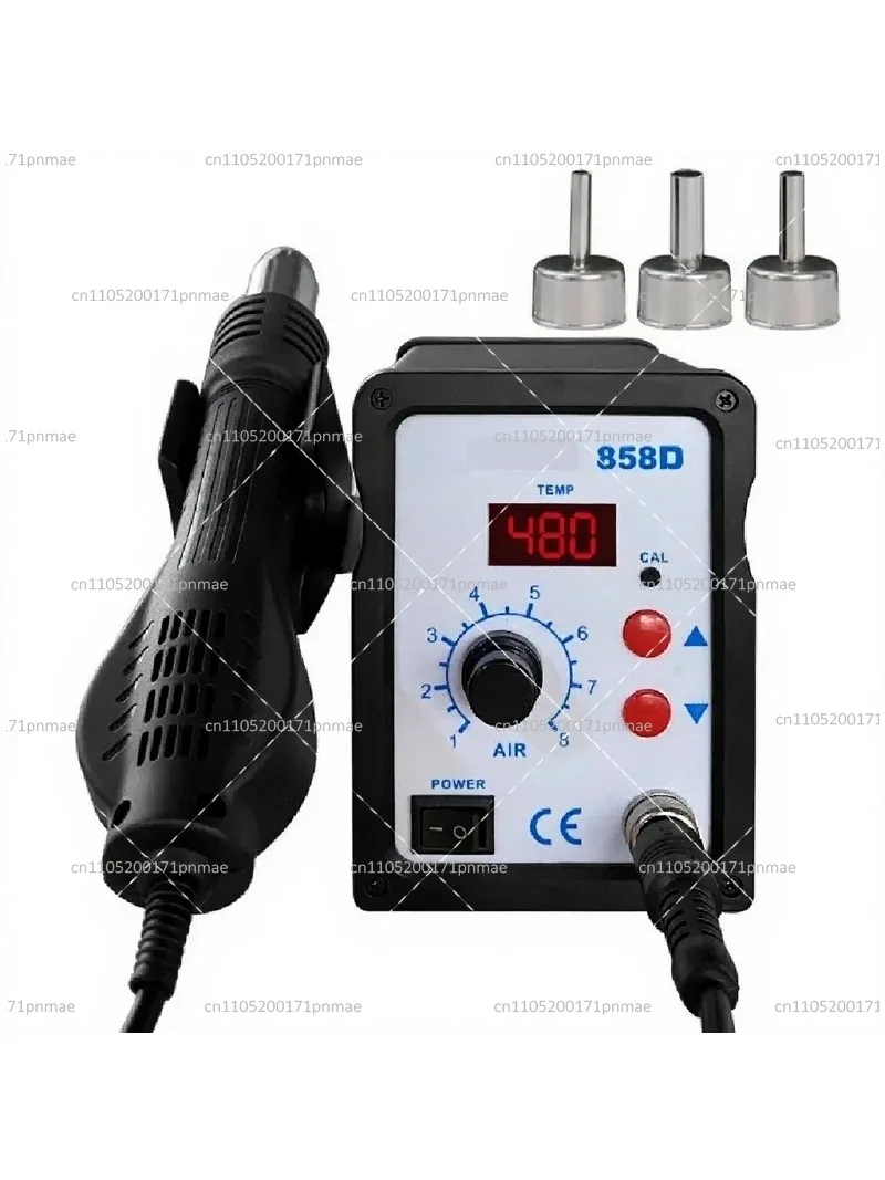 858D Hot Air Rework Station Digital Display Temperature Control Soldering Desoldering Tool 110V 220V
