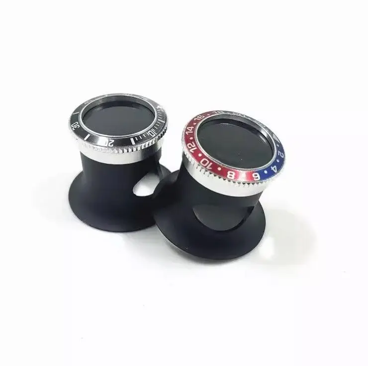 Loupe en métal pour horlogers, outils de réparation de montres, vente en gros, 3X 4X 5X 10X