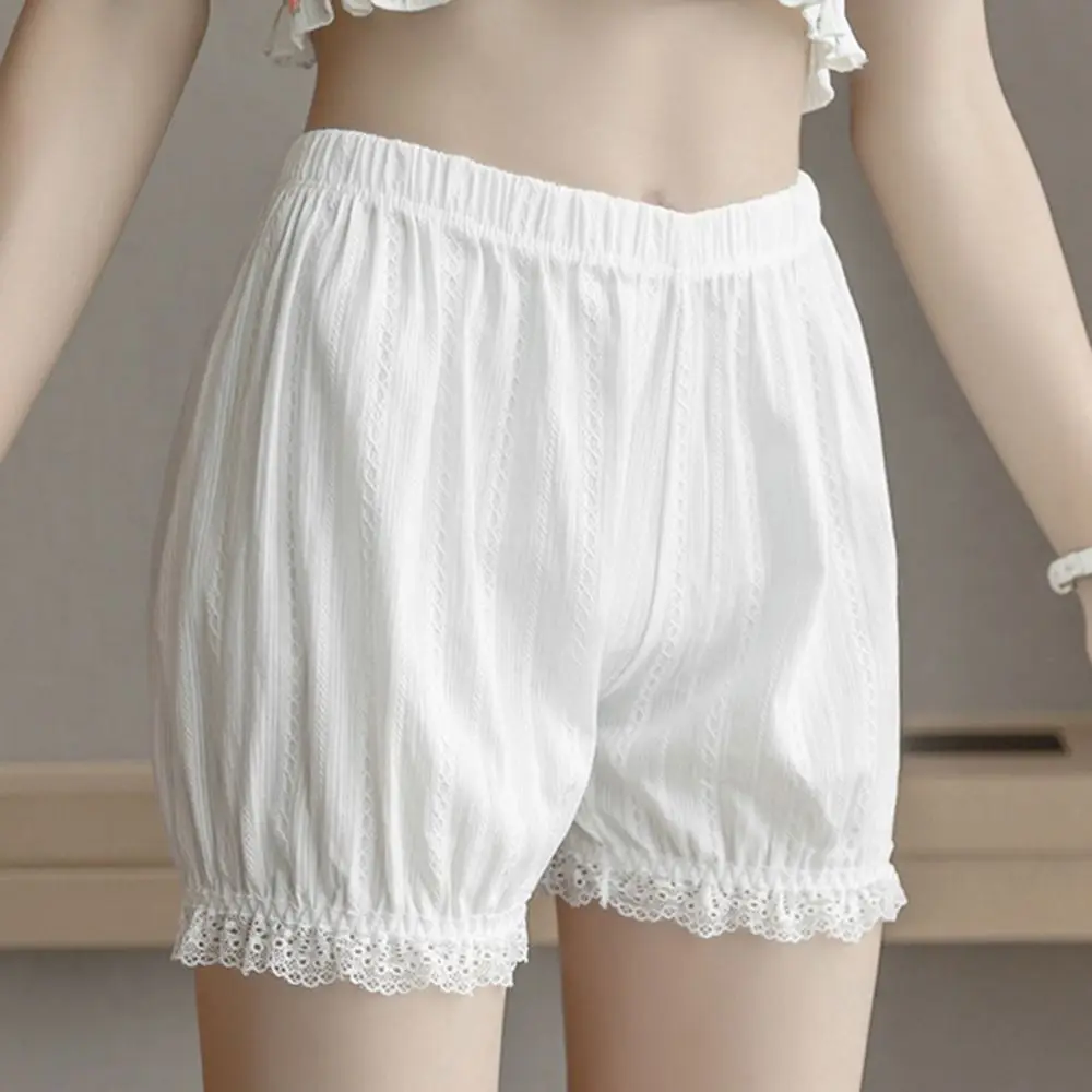 Short Pants For Women Cotton Ruffled For Girl Anti-glare Safety Short Pants Women Briefs Lantern Short Pants Elastic Shorts image 3