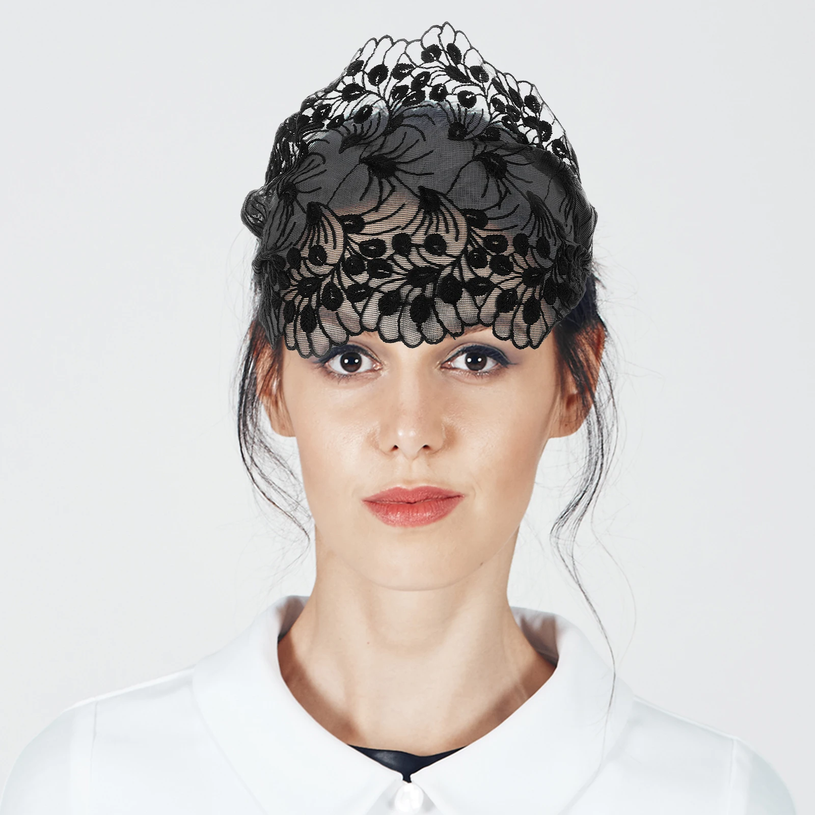 

Headbands Floral Lace Headscarf Hair Styling Accessories Sports Church Headwrap Bride