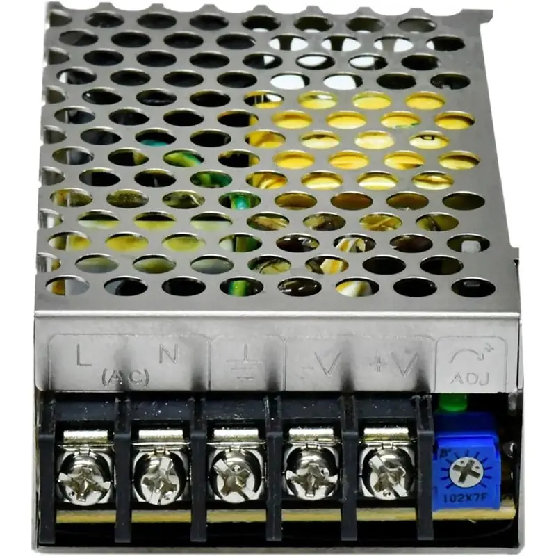 AS95 for RS-25-12 AC/DC Switching Power Supply 12V 2.1A 25.2W, Enclosed Metal Case for LED