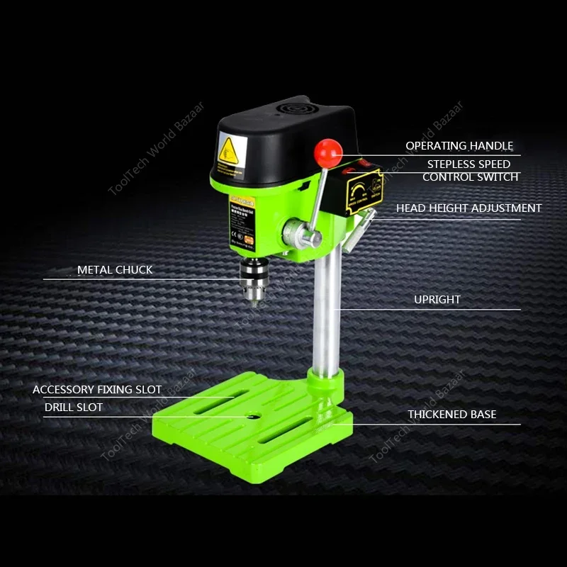 220v/480w multifuncional broca elétrica de velocidade variável broca de bancada pequena doméstica fresadora elétrica ferramenta de perfuração