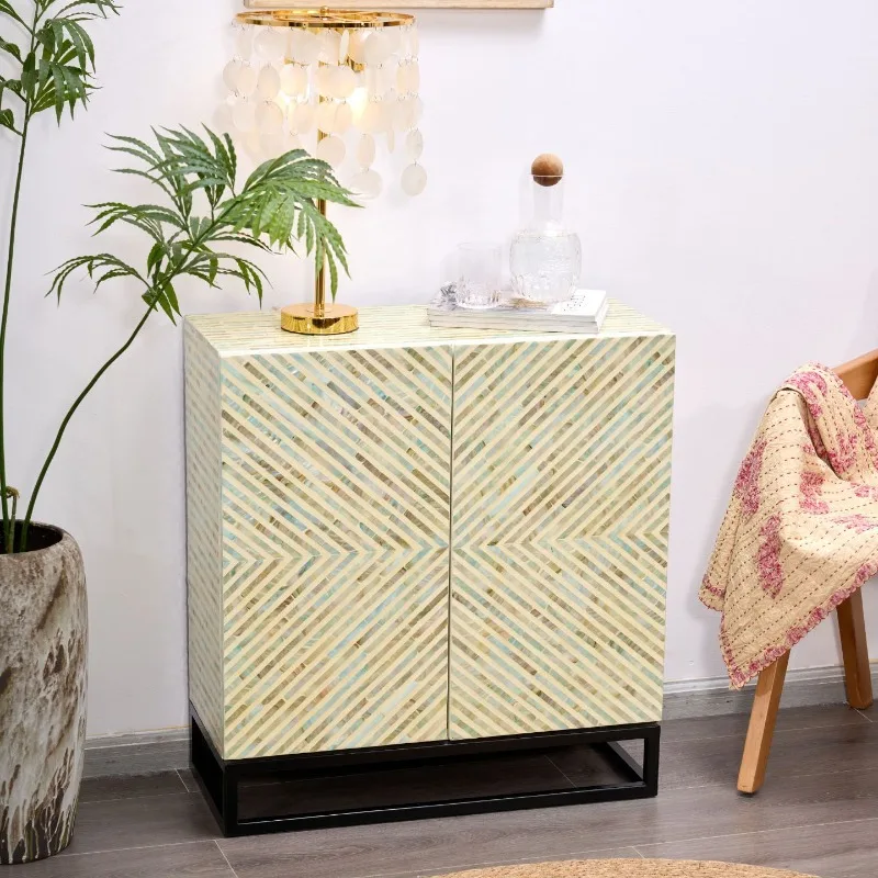 Nordic modern simple dining side cabinet, living room, bedroom, porch cabinet wall storage locker, light luxury side cabinet