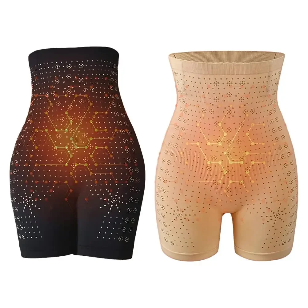 Infravermelho distante íon de oxigênio negativo queima de gordura controle de barriga e desintoxicação bodysuit calças de levantamento de barriga e quadril para mulher