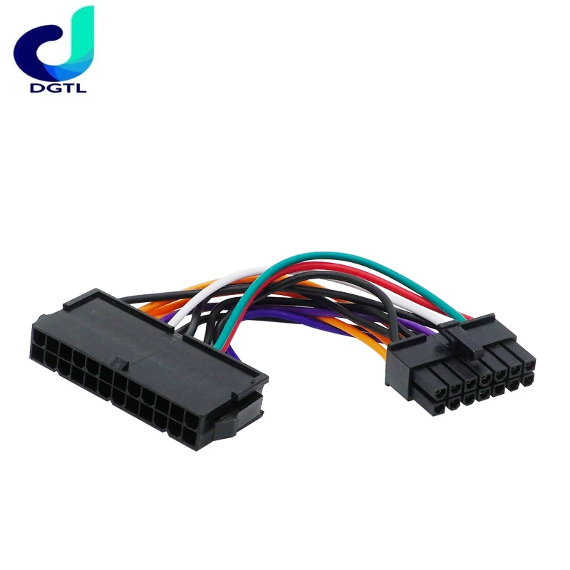 1pc 24 Pin to 14 Pin PSU ATX Main Power Supply Adapter High Quality Cable Cord For Lenovo M92P M93P H530