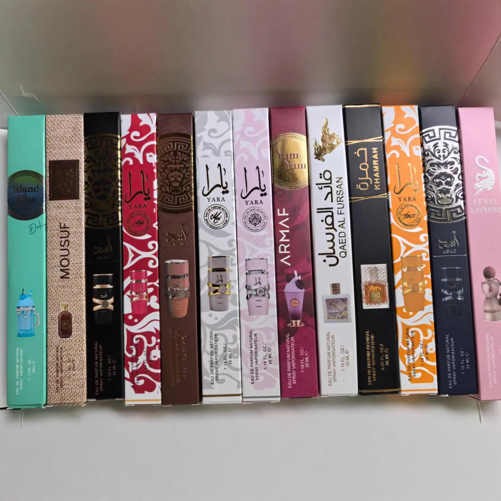 Perfume de marca de 35 ml, fragancia duradera, varios estilos adecuados tanto para hombres como para mujeres, perfume árabe de colonia