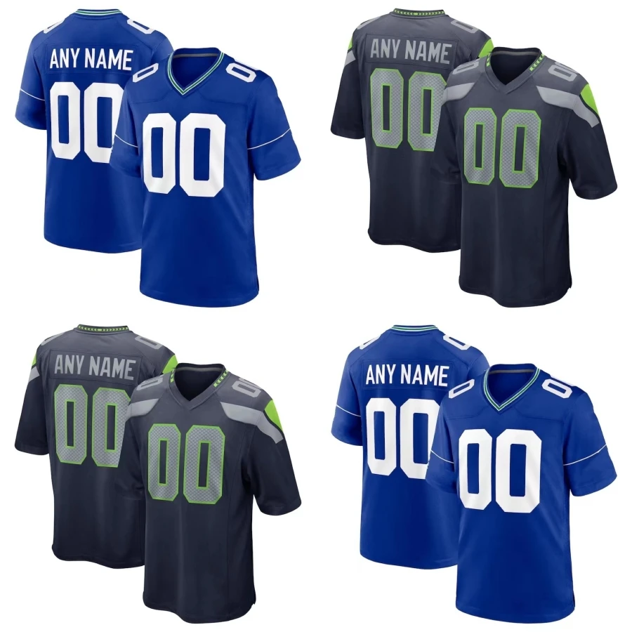 

Custom Men Youth Seattle Stitched American Football Jersey Smith-Njigba Cooper Kupp Shirts
