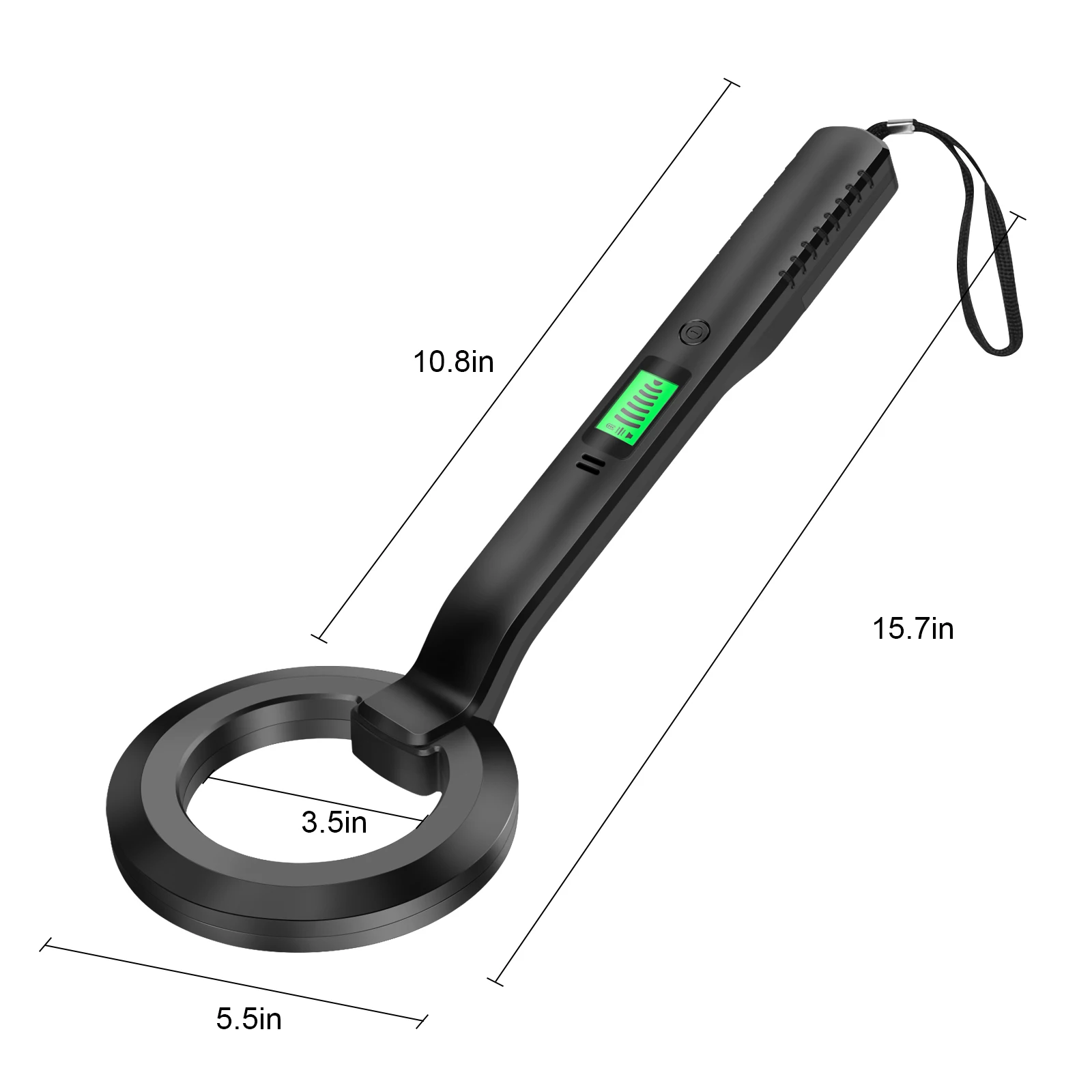 Metal Detector IP66 Waterproof Coins Positioning Device Underground Underwater Treasure Diving Device Multipurpose Metal Finder