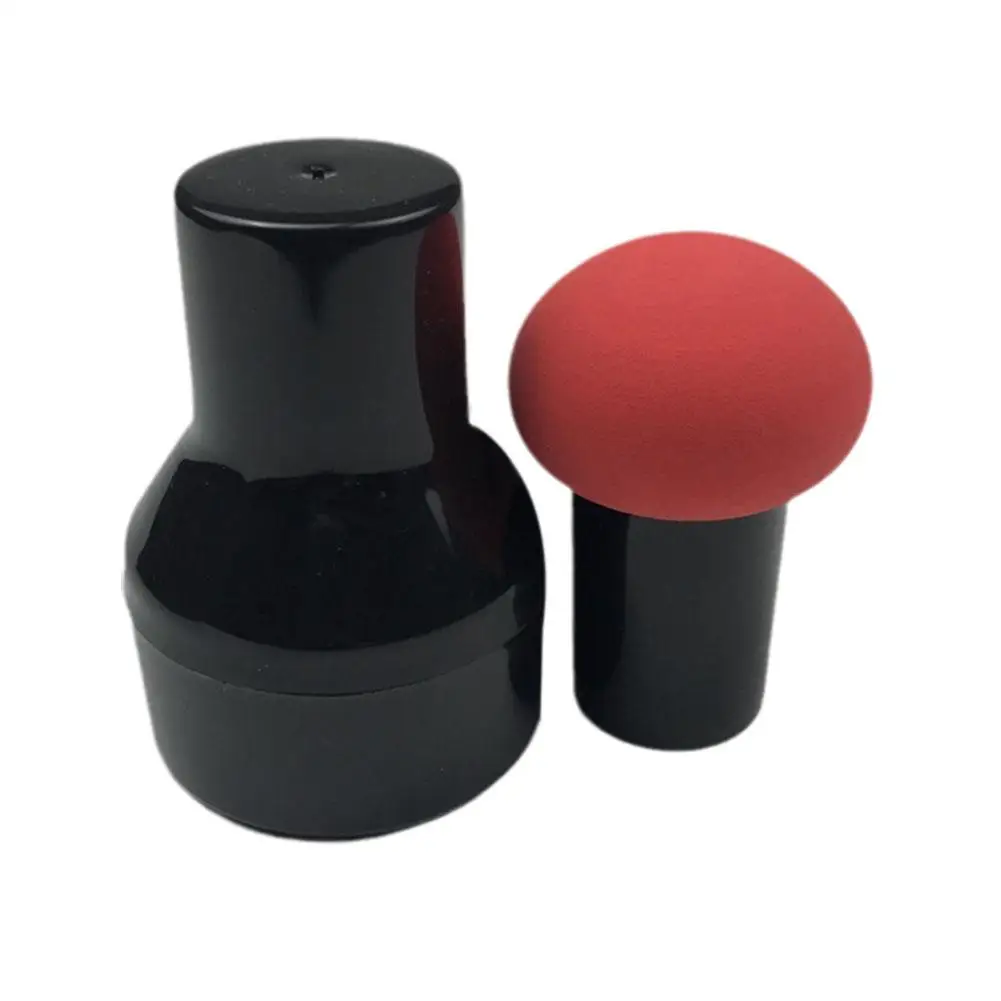 Cosmetic Puff Powder Brush - Mushroom Shape Handle Makeup Beauty Tool, Smooth Foundation Sponge For Dry & Wet Concealer H5B3