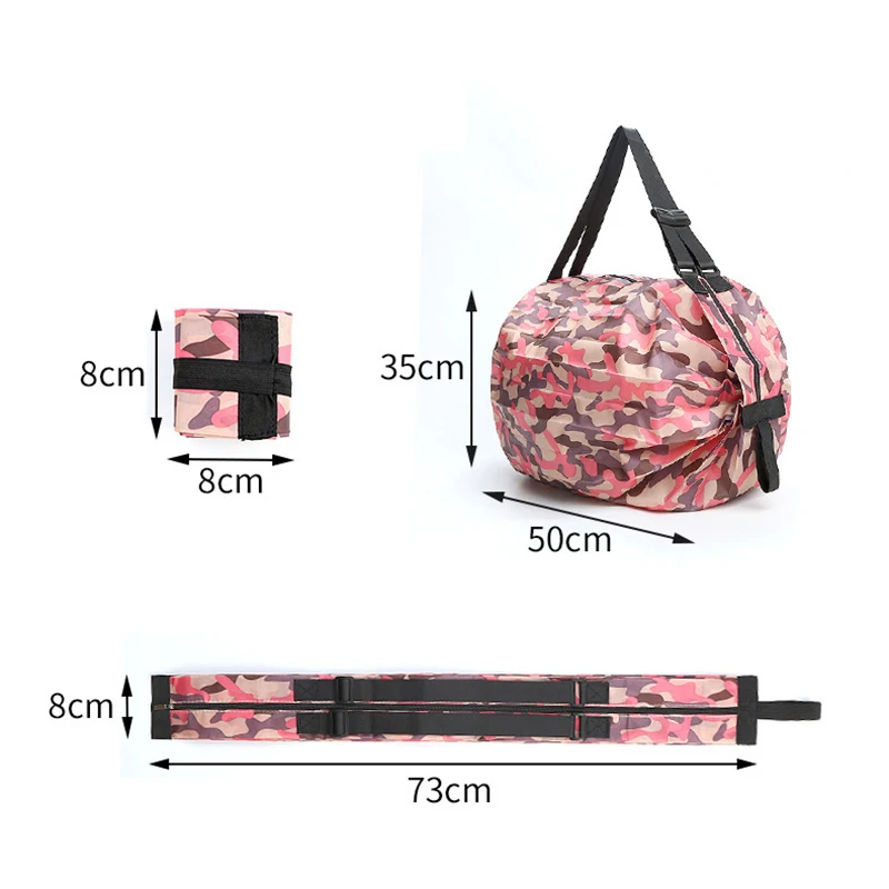 2023 Japanese Organ Supermarket Shopping Bags Portable Folding Shopper Bags Waterproof Large Capacity Travel Outdoor Storage Bag