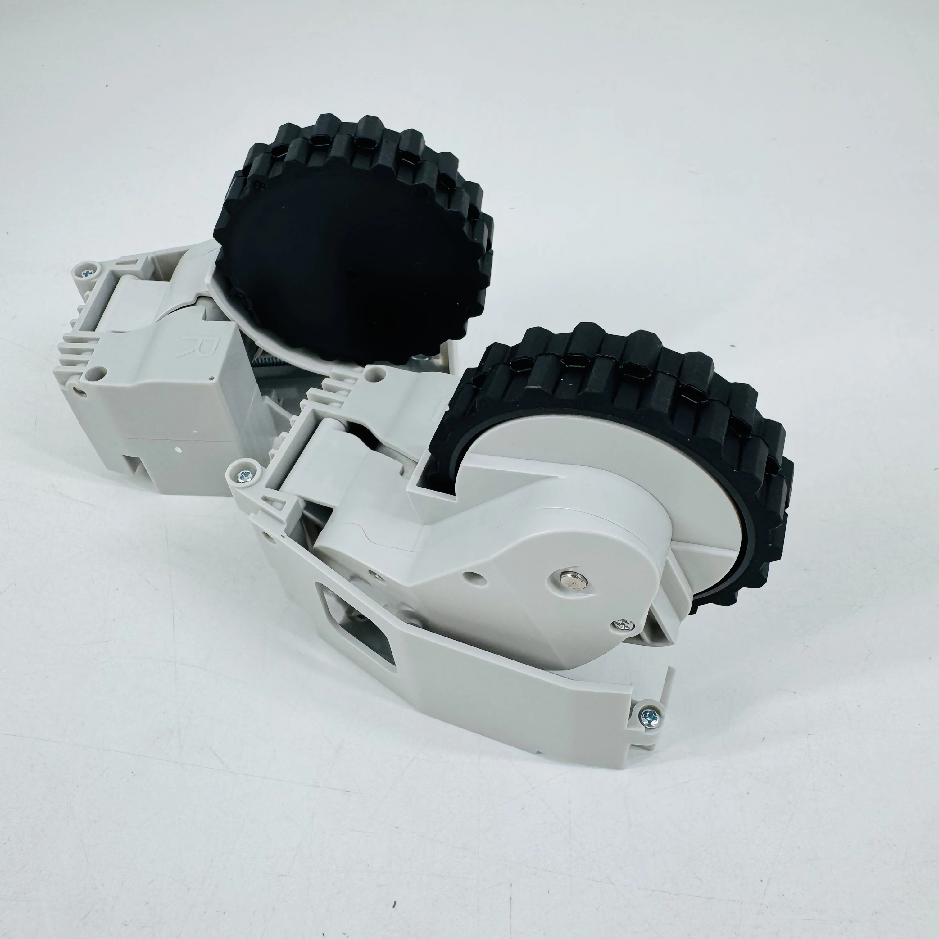 1 Pasang (L + Kanan) Roda Penyedot Debu Asli untuk Xiaomi Robot 1st 1S Penggantian Suku Cadang Penyedot Debu Xiaomi