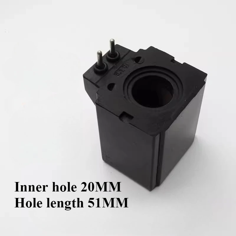 Solenoid Valve Coil, 2 Pins, Inner Diameter 20mm, Height 51mm, Pin Spacing 10mm, AC110V/AC220V
