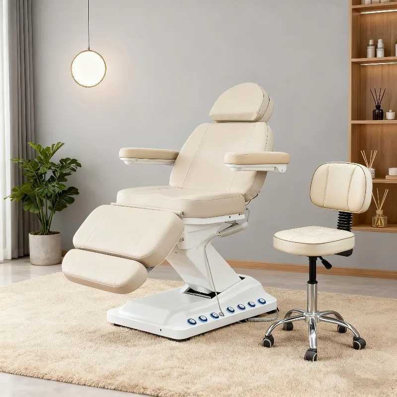 Electric Beauty Bed Modern Spa Massage Bed&Table Spa Chair Lash Cosmetic Bed Beauty Salon Furniture