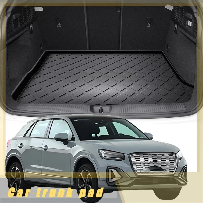 Car Auto Rear Boot Cargo Liner Tray Trunk Mat Carpet for Audi Q2 2018-2024 Cushion Pad Carpet Pad Anti-dirty Anti-water TPE