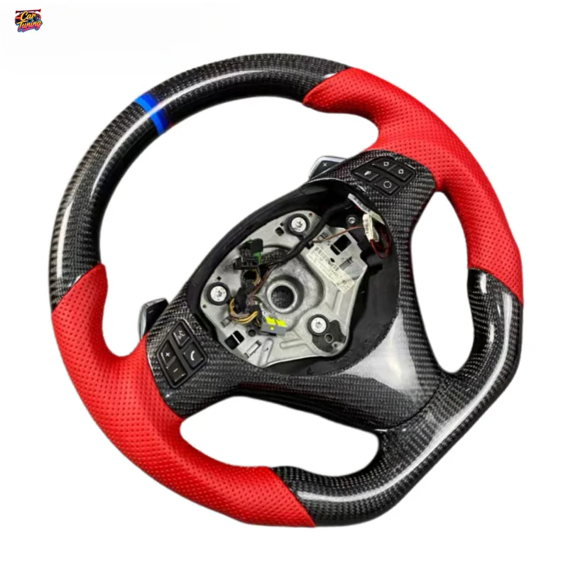 Carbon Fiber for BMW E90 E92 3 Series Custom Flat Bottom Steering Wheel