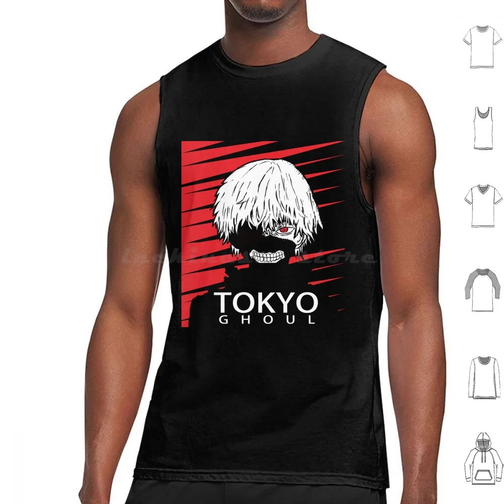 

Kaneki Ken Майки с принтом Хлопок Аниме Ghoul Kaneki Ken Tokyo Kaneki Ken Manga Ken Kaneki Tokyo