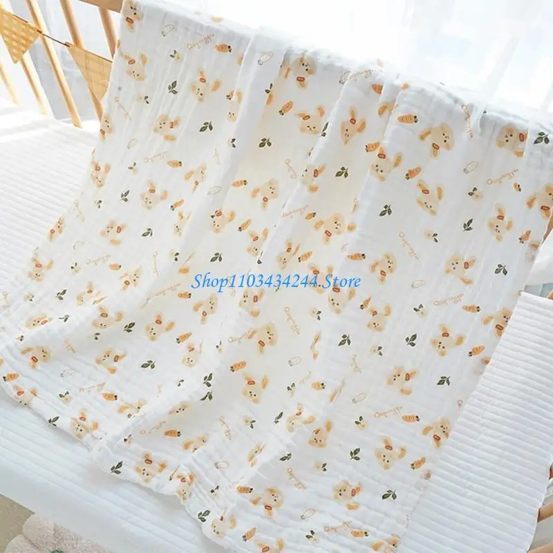 Asciugamano da bagno per fasce per bambini, coperta per dormire in cotone a 6 strati, trapunte per neonati traspiranti, regalo