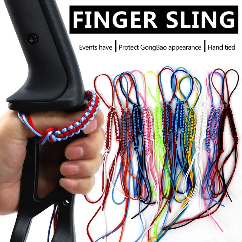 2pc ACCMOS Archery Finger Sling  in Adjustable for Recurve Bow Hunting Aimed Shooting Accessories Hand craft