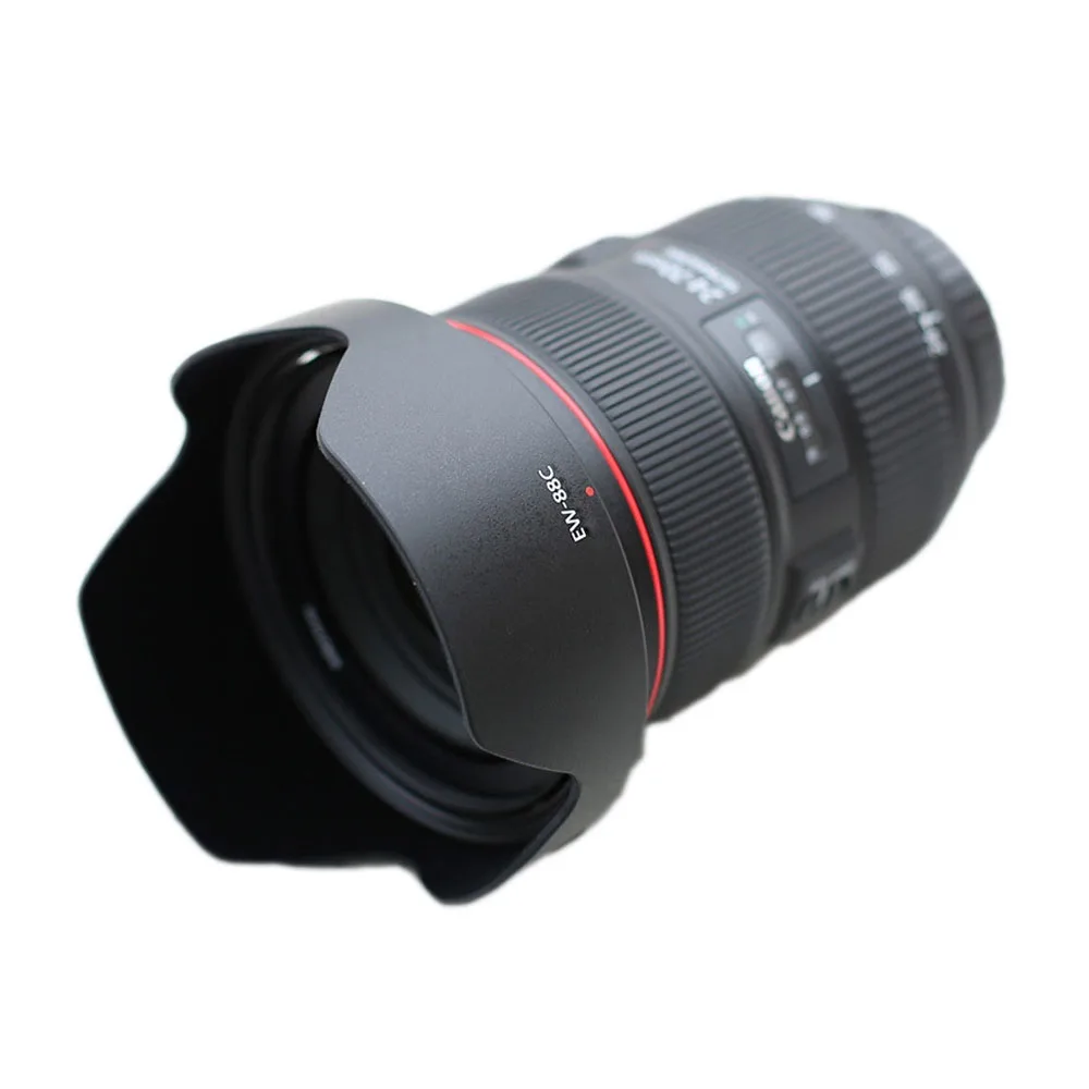 DSLR عدسة الكاميرا هود لكانون ، تصفية عيار ، EF 24-70 مللي متر ، F 2.8L II USM ، اكسسوارات ، 82 مللي متر ، EW88C